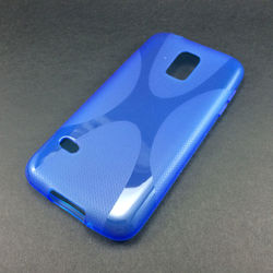 Capa para Galaxy S5 Mini G800 de TPU - X Azul