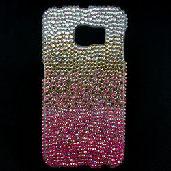 Capa para Galaxy S6 Edge G925 de TPU com Strass - Colorida 1