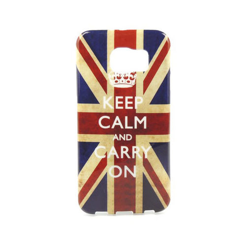 Imagem de Capa para Galaxy S6 G920 de TPU - Keep Calm and Carry On