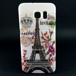 Capa para Galaxy S6 G920 de TPU - Torre Eiffel | Branca