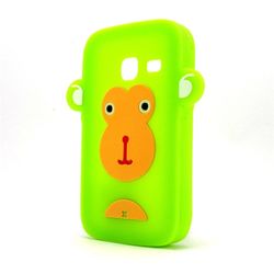 Capa para Galaxy Y Duos S6102 de Silicone Formato Macaco - Verde