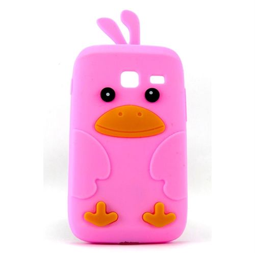 Imagem de Capa para Galaxy Y Duos S6102 de Silicone Formato Pintinho - Rosa