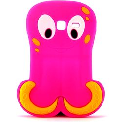 Capa para Galaxy Y Duos S6102 de Silicone Formato Polvo - Rosa