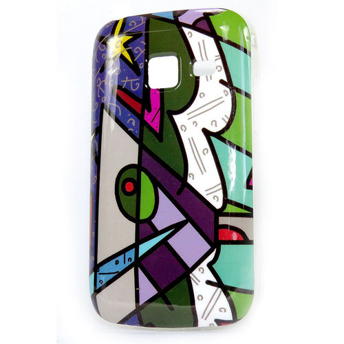 Imagem de Capa para Galaxy Y Duos S6102 de TPU - Romero Britto Abstract