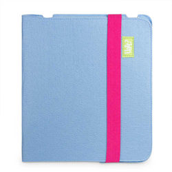 Capa para iPad 2, 3 e 4 de Feltro - Azul