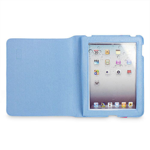 Capa para iPad 2, 3 e 4 de Feltro - Azul