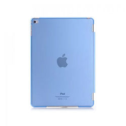 Capa para iPad iPad Air 2 traseira de Plástico compatível com Smart Cover - Azul Transparente