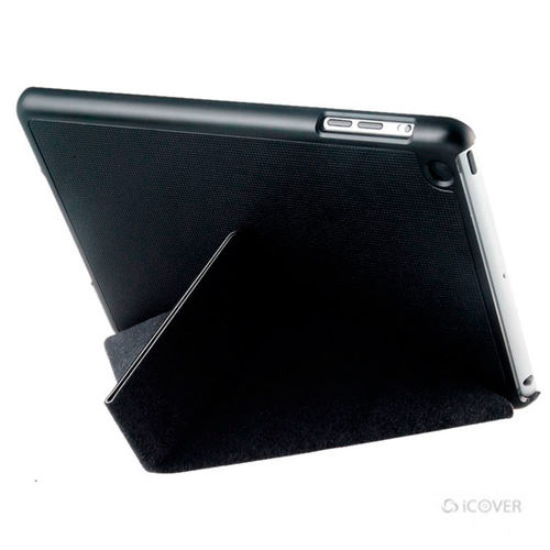 Capa para iPad Mini 1, 2 e 3 de Couro Sinttico Origami - iCover | Preto