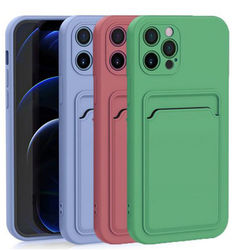 Capa para iPhone 11 de Silicone com Porta Cartão