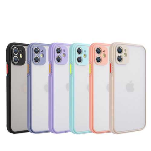 Imagem de Capa para iPhone 11 de TPU Fosco com Borda Colorida