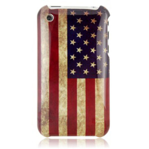 Imagem de Capa para iPhone 3G e 3GS de Plstico - USA Retr