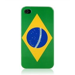 Capa para iPhone 4 e 4S de Plástico - Brasil