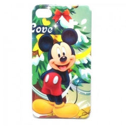 Capa para iPhone 4 e 4S de Plástico - Mickey Natal