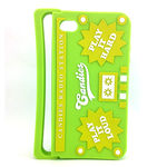 Capa para iPhone 4 e 4S de Silicone 3D Candies Radio Station - Verde