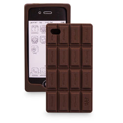 Capa para iPhone 4 e 4S de Silicone - Barra de Chocolate