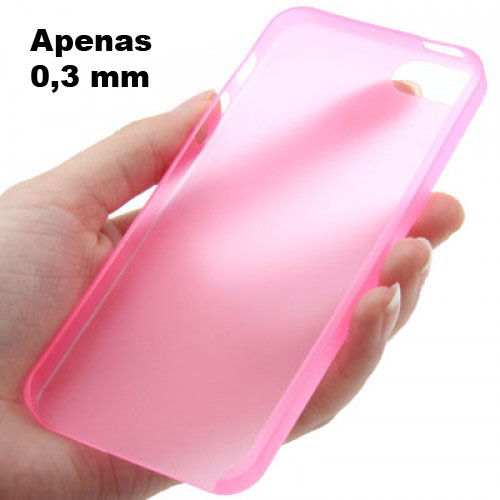 Imagem de Capa para iPhone 4 e 4S de TPU Ultra Fina - Rosa