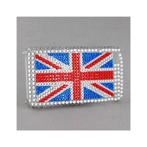 Capa para iPhone 4 e 4S Luxo com Brilhantes - Inglaterra