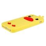 Capa para iPhone 5 e 5S de Silicone Pintinho - Amarelo