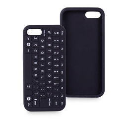 Capa para iPhone 5 e 5S de Silicone - Teclado