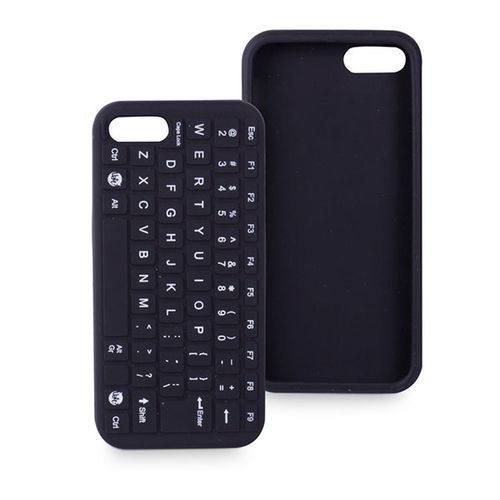 Imagem de Capa para iPhone 5 e 5S de Silicone - Teclado