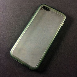 Capa para iPhone 5C de Acrílico com Traseira Transparente - Lateral Fumê