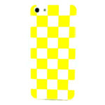 Capa para iPhone 5C de TPU Xadrez - Amarelo