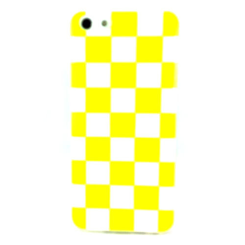 Imagem de Capa para iPhone 5C de TPU Xadrez - Amarelo