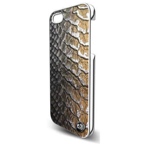 Imagem de Capa para iPhone 6 de Couro Legtimo - Pido | Croco Metal