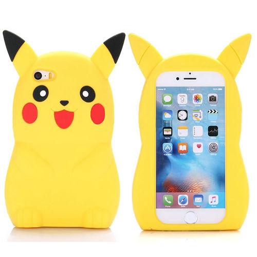 Imagem de Capa para iPhone 6 e 6S de Silicone - Pokemon | Pikachu