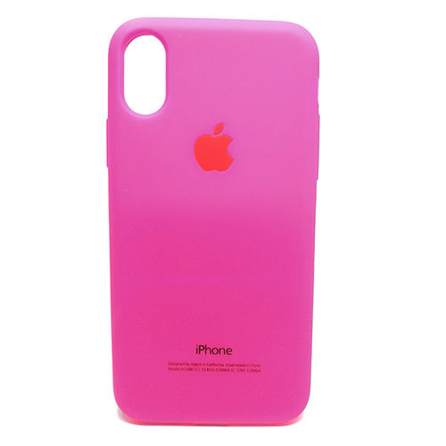 Capa para iPhone X e XS de Silicone - Smbolo Apple