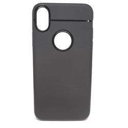 Capa para iPhone X e XS de TPU - Preto Fosco