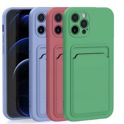 Capa para iPhone XR de Silicone com Porta Cartão