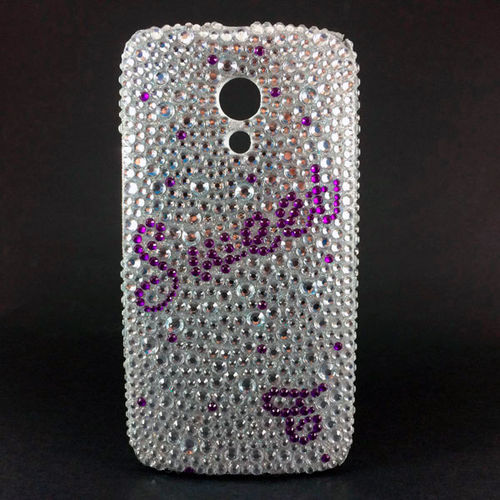 Imagem de Capa para Moto G2 de TPU com Strass - Sweet