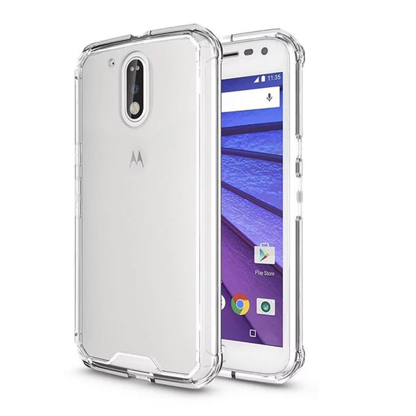 Capa para Moto G4 Play de TPU Anti Shock - Transparente