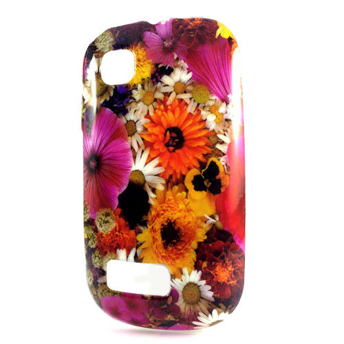 Imagem de Capa para Nokia Asha 200 de TPU - Flores Coloridas