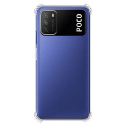 Capa para Xiaomi Poco M3 de TPU Anti Shock - Transparente