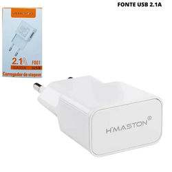 Carregador de parede USB 2.1A - Hmaston