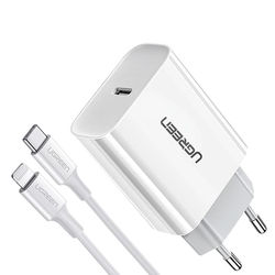 Carregador USB-C de 20W para iPhone Lightning- Ugreen