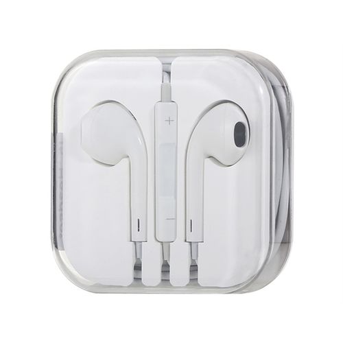 Fone de ouvido com microfone e controle de volume para Apple - Branco