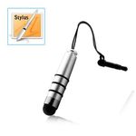 Mini Caneta Stylus Touch Pen p/ Smartphone e Tablet - Prata