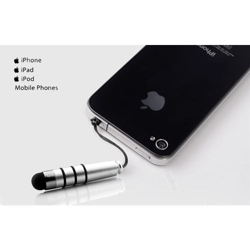 Mini Caneta Stylus Touch Pen p/ Smartphone e Tablet - Prata