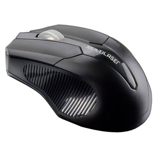 Imagem de Mouse Sem Fio USB 2.4GhZ - Multilaser MO221 | Preto