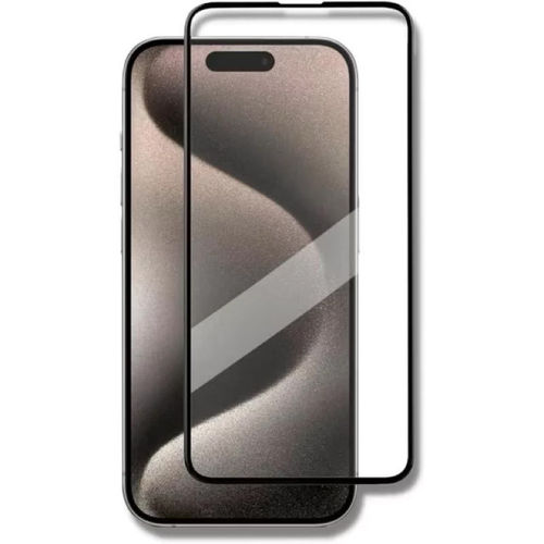 Imagem de Pelcula para iPhone 16 Pro Max de vidro com borda preta