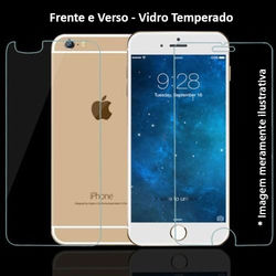 Película para iPhone 7 de Vidro Temperado - Frente e Verso | Transparente