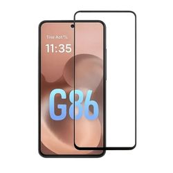 Película para Moto G86 de vidro com borda preta