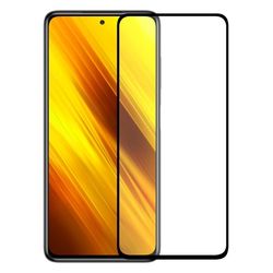 Película para Xiaomi POCO X3 de vidro com borda preta