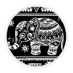Pop Socket - Elefante Mosaico | Preto