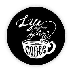 Pop Socket - Life Begins After Coffee | Preto