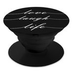 Pop Socket - Love, Laugh, Life | Preto