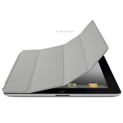 Imagem de Smart Cover de Poliuretano para iPad Air 1 e Air 2 - Cinza
